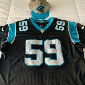 Carolina Panthers Luke Kuechly Jersey + free hat